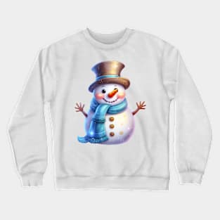 Pastel Snowman Crewneck Sweatshirt